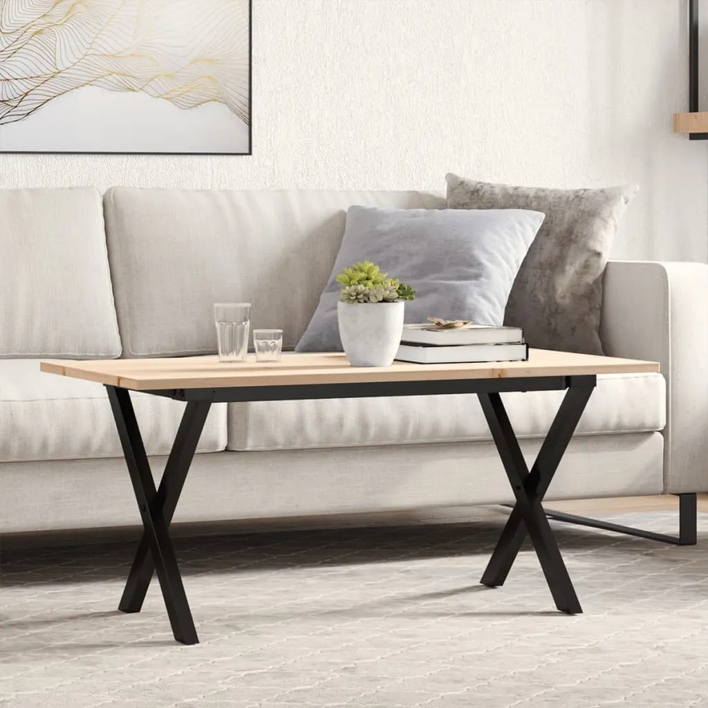 Maison Exclusive Tavolino Salotto Design X-Frame 100x50x45 cm Legno
