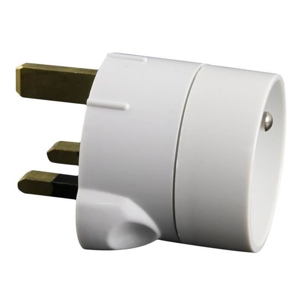 Adapter UK M / F Frankreich weiß