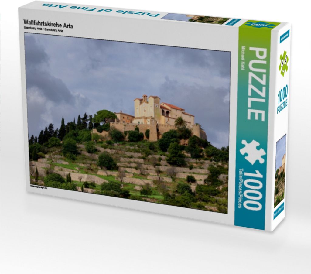 CALVENDO Puzzle Wallfahrtskirche Arta | 1000 Teile Lege-Größe 64x48cm Foto-Puzzle für glückliche Stunden
