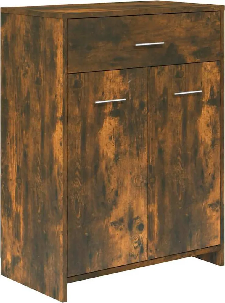 Arredo Bagno Rovere Fumé vidaXL 60x33x80 | Crea la tua SPA a casa