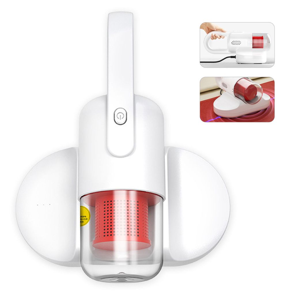 Matratzenreiniger,Milbenstaubsauger, 400W Milben Handstaubsauger,14500Pa Matratzensauger, Hausstaubmilbensensor mit HEPA Filter