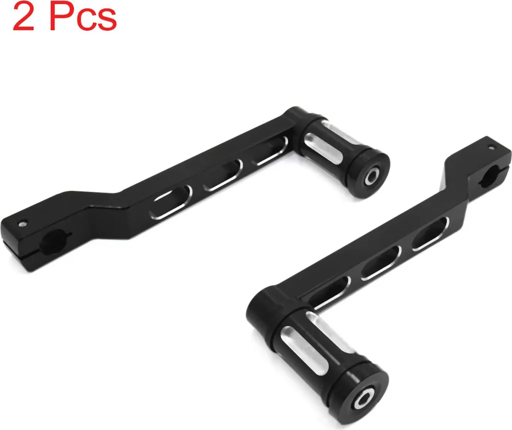 Pédale de levier de moto en métal noir pour rénover votre Davidson, 2 Pcs