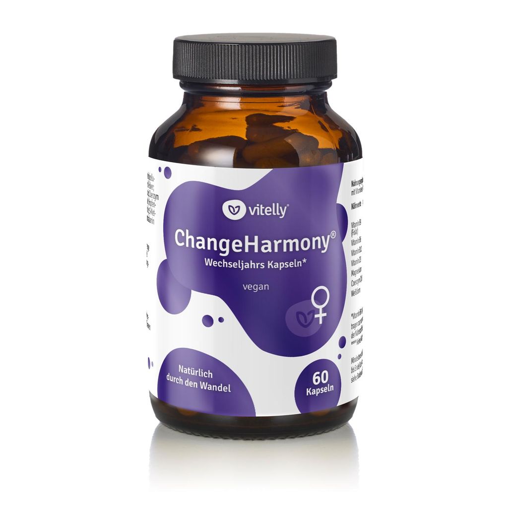 ChangeHarmony Wechseljahre Komplex – 120 Kapseln – Meno Komplex mit Pflanzenextrakten, Vitaminen & Mineralstoffen – Hormonbalance & Wohlbef...