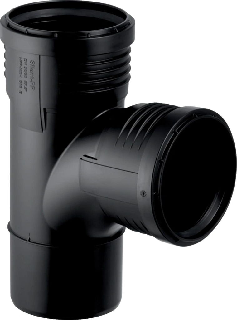 Geberit Silent-PP Abzweig  110 x 110mm 87 grad 390555141 Produktbild 