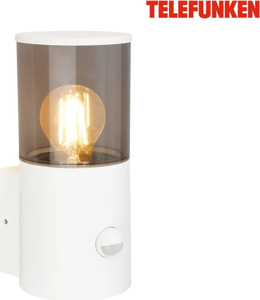 Lampada LED Telefunken Esterno con Sensore - Sicurezza IP44 per Casa