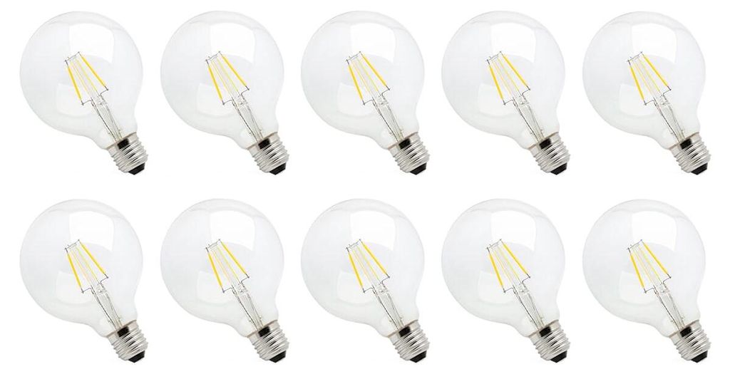 Spectrum Dimmbare LED-Lampe E27 8,5 W - 230 V - 1150 Lumen - 2700 K Warmweiß - Gemütliches Licht - Dimmbar - Energieeffizient - 10 Stück
