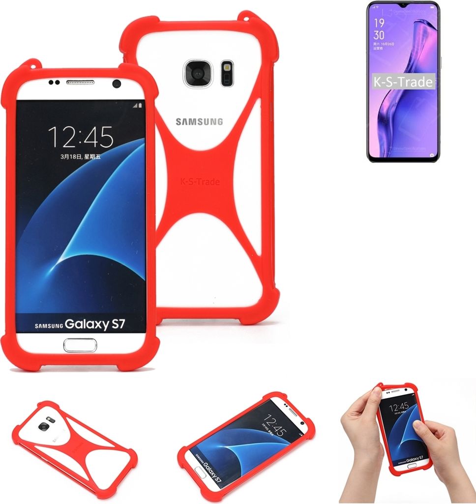 K-S-Trade Handy-Hülle kompatibel mit Oppo A31 Schutz-Hülle Bumper Silikon Schutz Hülle Cover Case Silikoncase Silikonbumper TPU Softcase