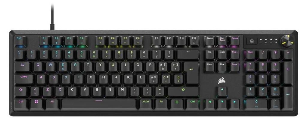 Corsair K70 CORE RGB, Kabel, USB, Mechanický spínač, Obrázek produktu 