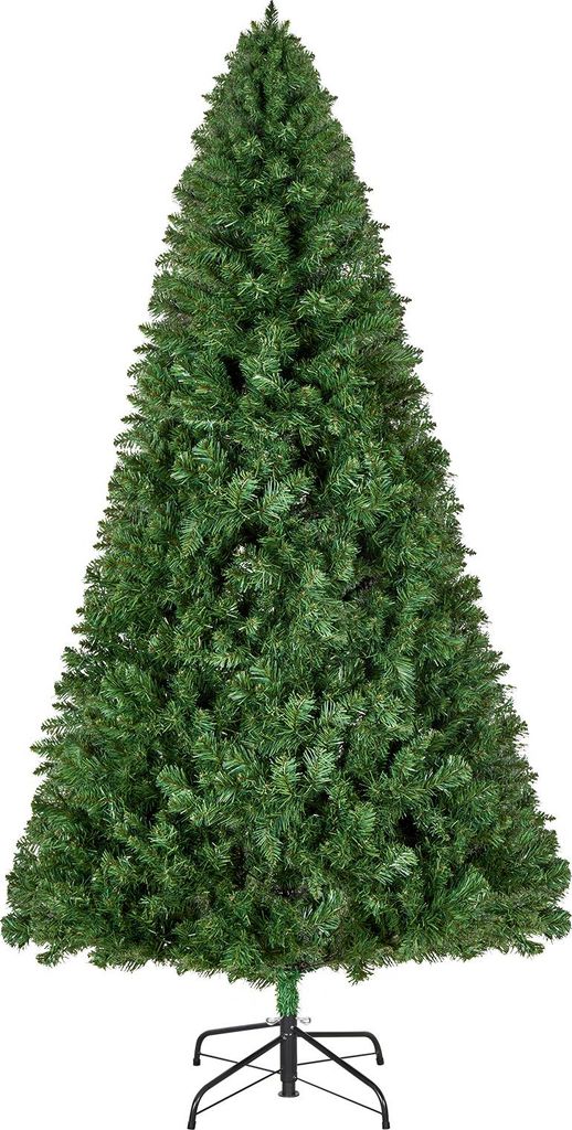 VEVOR Weihnachtsbaum künstlich, 2,2 m Tannenbaum, Christbaum, Naturgetreu, mit 1346 Zweigspitzen und stabilem Metallständer für die Dekoration v...