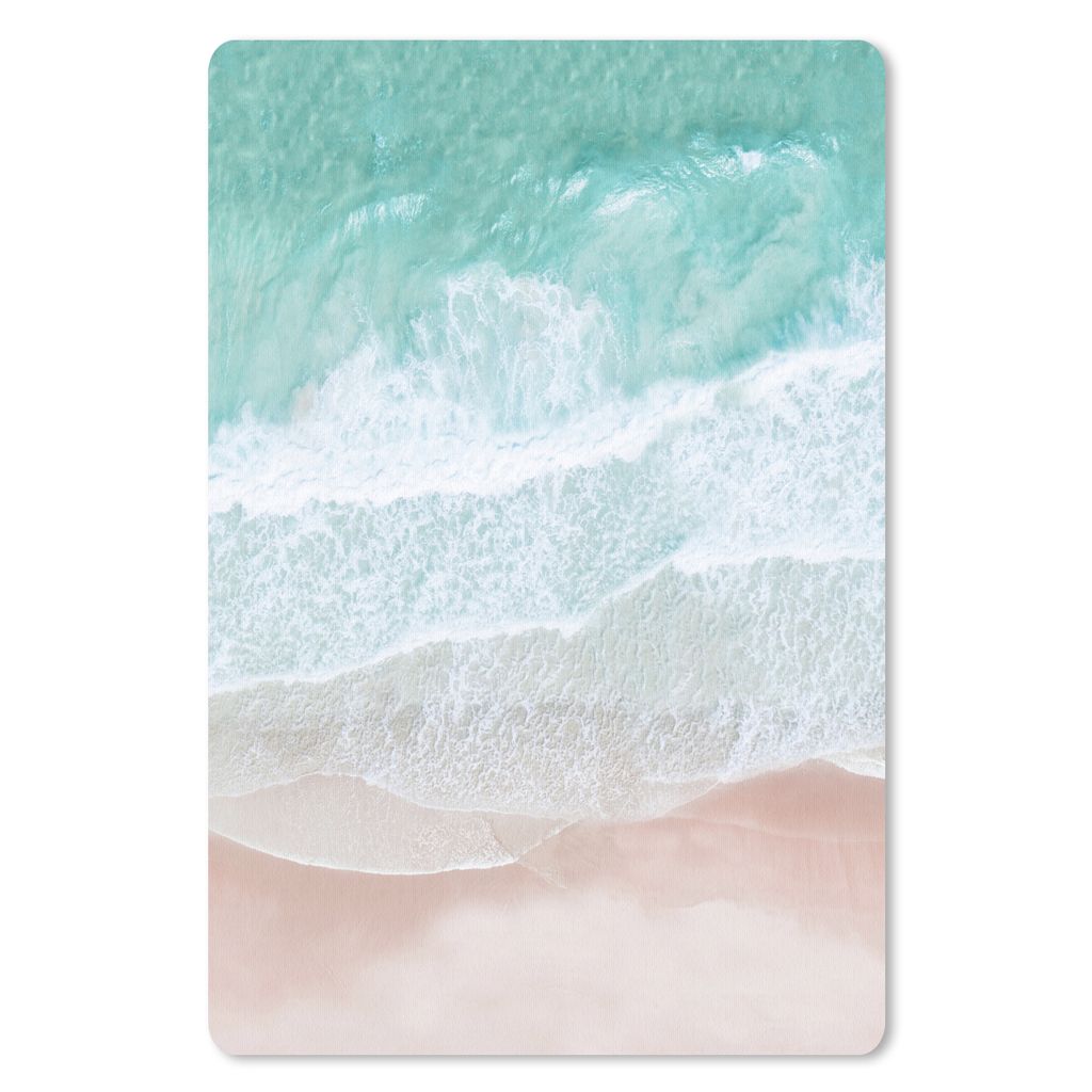 MuchoWow Mauspad Mousepad Meer - Strand - Blau - Natur 40x60 cm - Mousepads - Maus Mat - Pad - Mausunterlage - Schreibtisch Accesoire