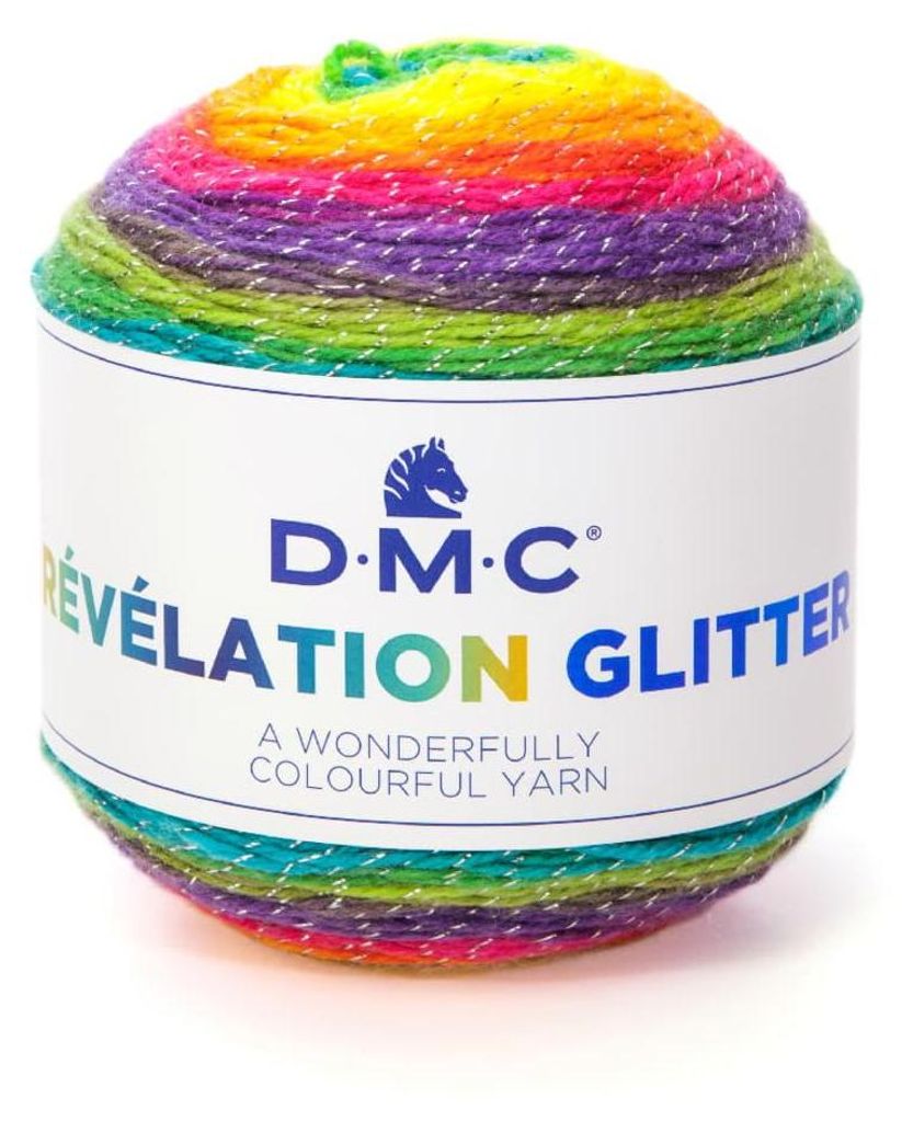 DMC Révélation Glitter – mehrfarbiges Garn mit Produktbild 