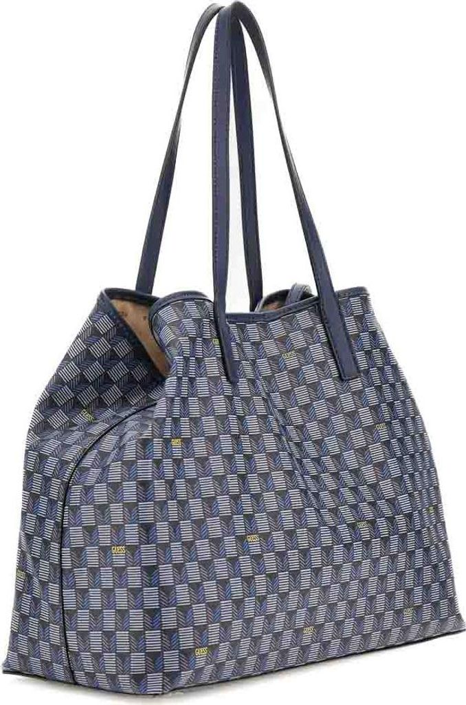 Guess Damen Maxi Shopper Vikky Geometrisch Blau HWJT9318290BUG