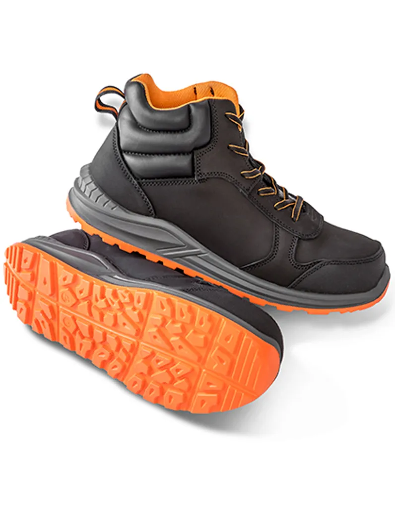 Chaussures de Sécurité Montantes Stirling Work-Guard en Cuir Noir