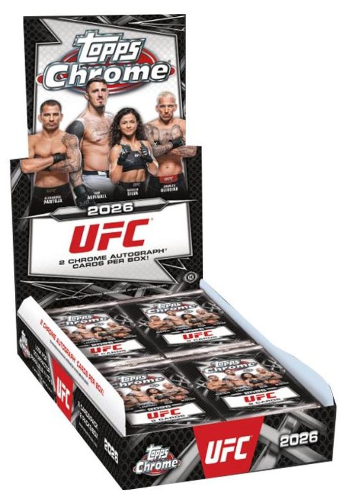 2026 Topps Chrome UFC Hobby Box (wersja angielska) Zdjęcie produktu 