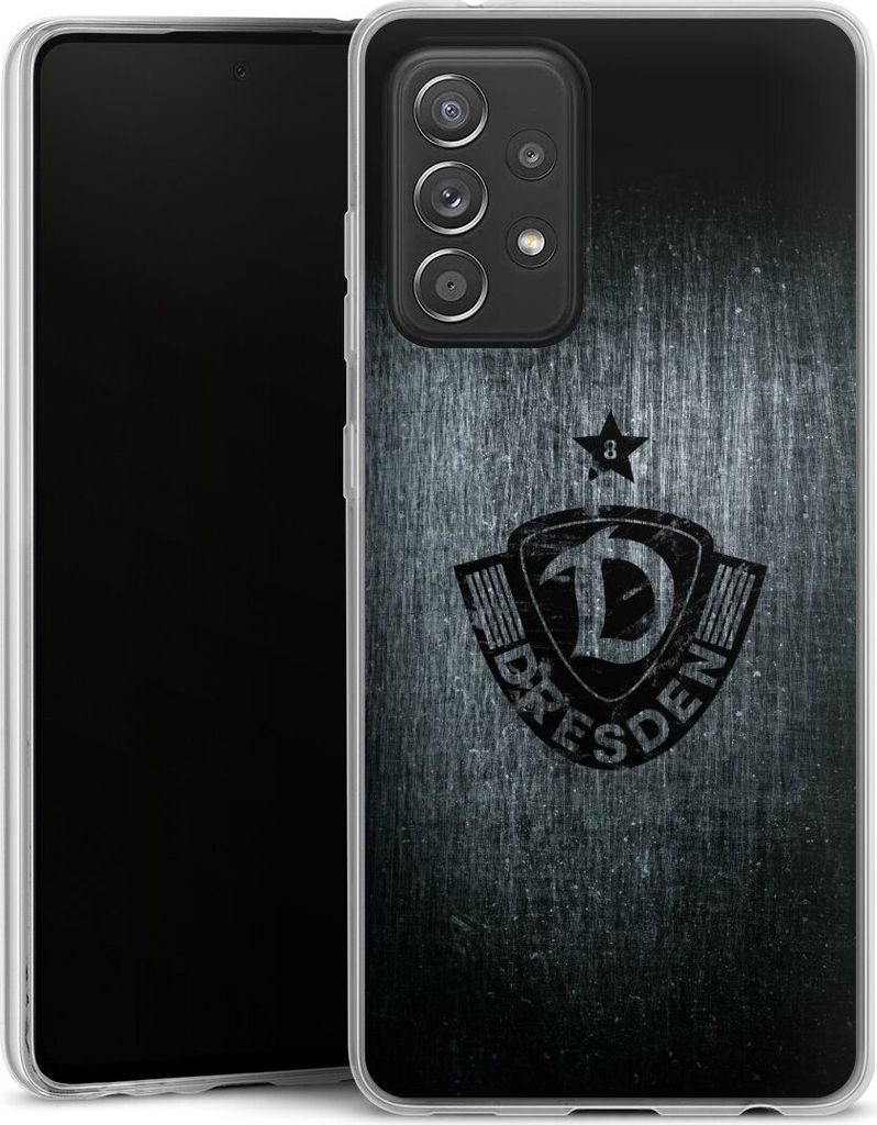 DeinDesign Slim Hülle für Samsung Galaxy A52s 5G Silikon Case Ultra Dünn Handyhülle Offizielles Lizenzprodukt SG Dynamo Dresden Vintage