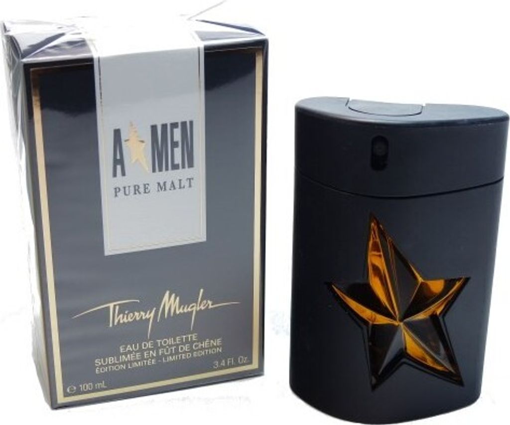 Thierry Mugler A*Men Pure Malt 100 ml, Männer, 100 ml, Nicht nachfüllbare Flasche, Bergamot orange, Patchouli, Vanilla, Cedar wood, Amber, Fruits...