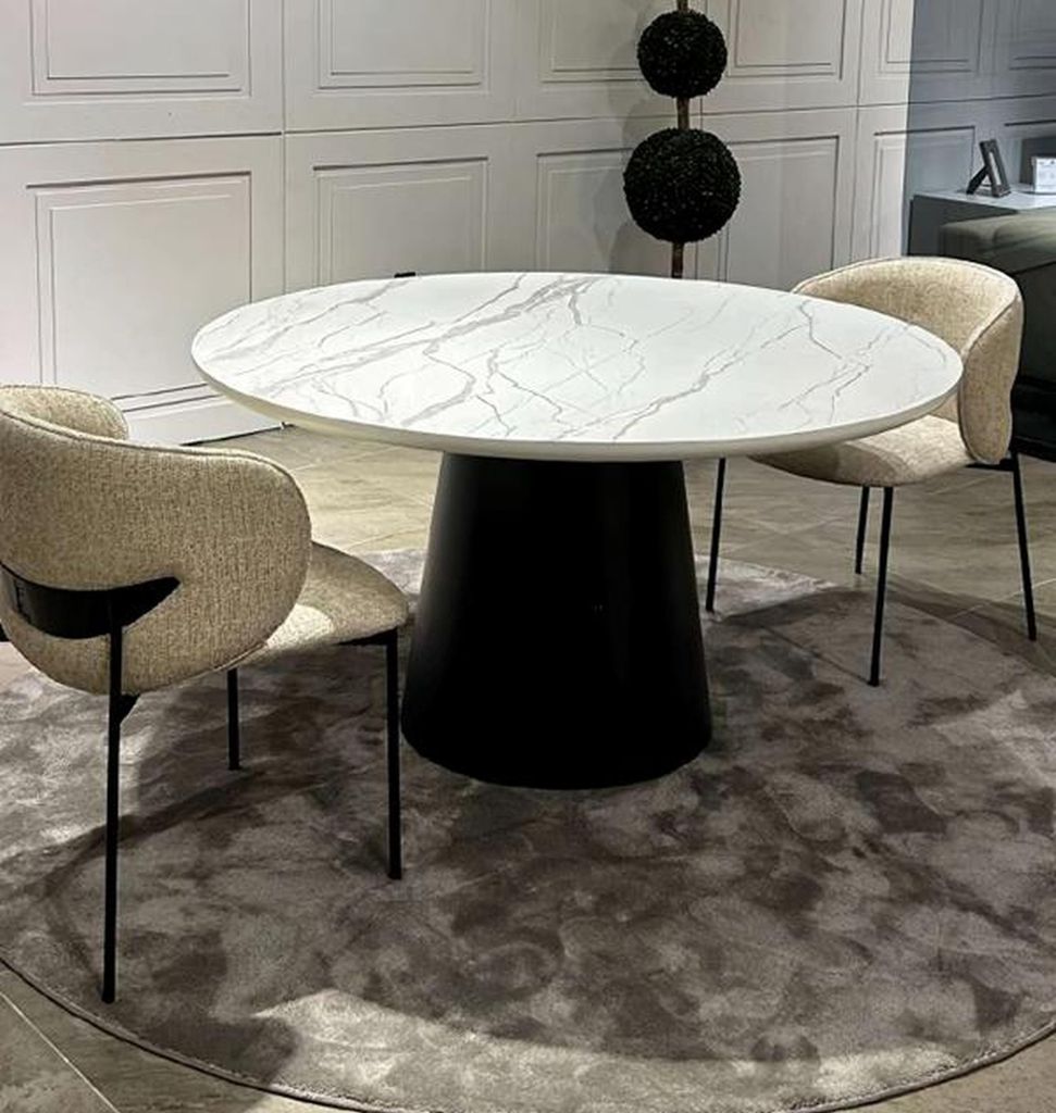 Runde Küche Esstisch Weiß Marmor Säulen Tische Esszimmer Tisch Modern Mobel