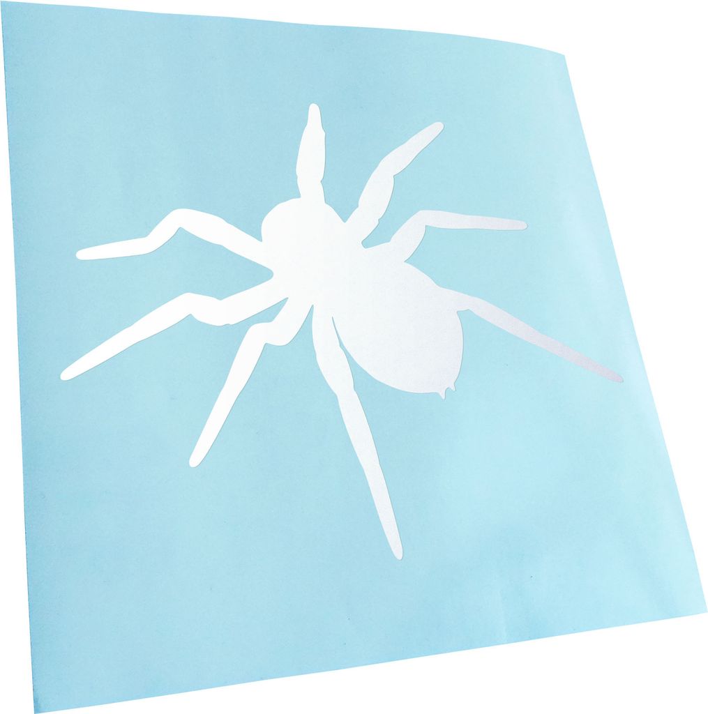 hauptsachebeklebt Kiwistar - Autoaufkleber - Spinne Spider Silhouette 3 Heckscheibe - Aufkleber für Auto Kfz Fahrrad, LKW, Truck Mofa