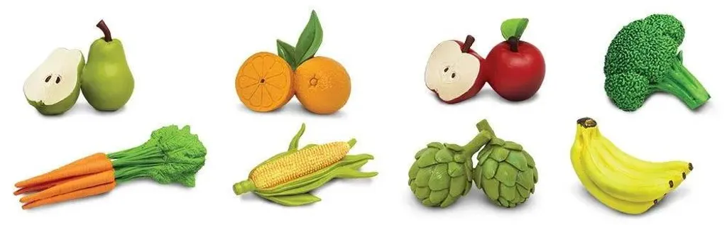Safari Ltd Fruits & Vegetables TOOB : Figurines éducatives multicolores