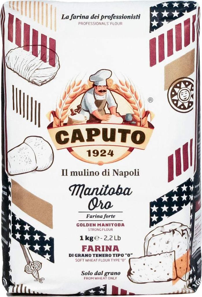 Mulino Caputo Manitoba Oro Tipo 0 Mehl, 1 kg, 4 Stück