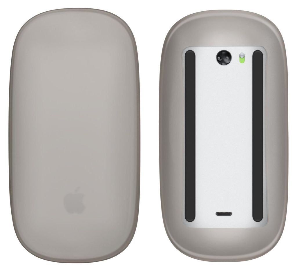 kwmobile Silikon Schutzhülle kompatibel mit Apple Magic Mouse 1 / 2 Hülle - PC Maus Cover aus softem Silikon - Schwarz
