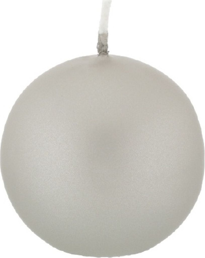 Kugelkerzen Stein Grau mit Metalleffekt (Metallic Matt), Ø Produktbild 