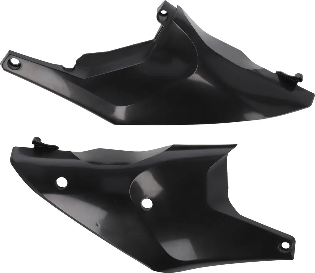 Plaques latérales noires Husqvarna Acerbis pour rénovation de carénage