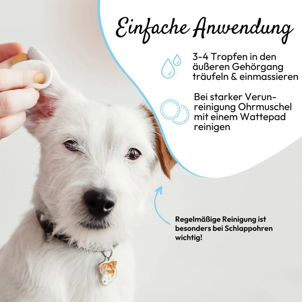 PHA Gocce Auricolari 100ml | Soluzione Detergente per Cani e Gatti - 6