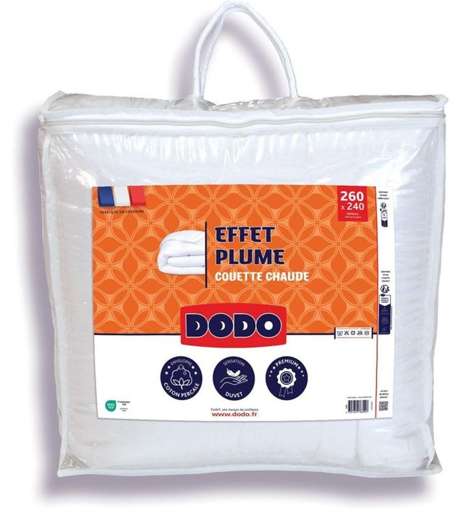 DODO, coperta calda effetto piumino, dimensioni 240 x 260 Immagine del prodotto 