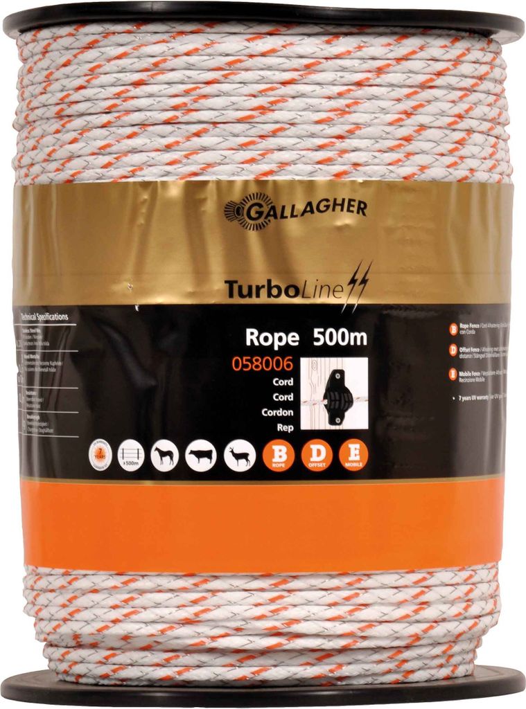Gallagher TurboLine Cord 500m weiß