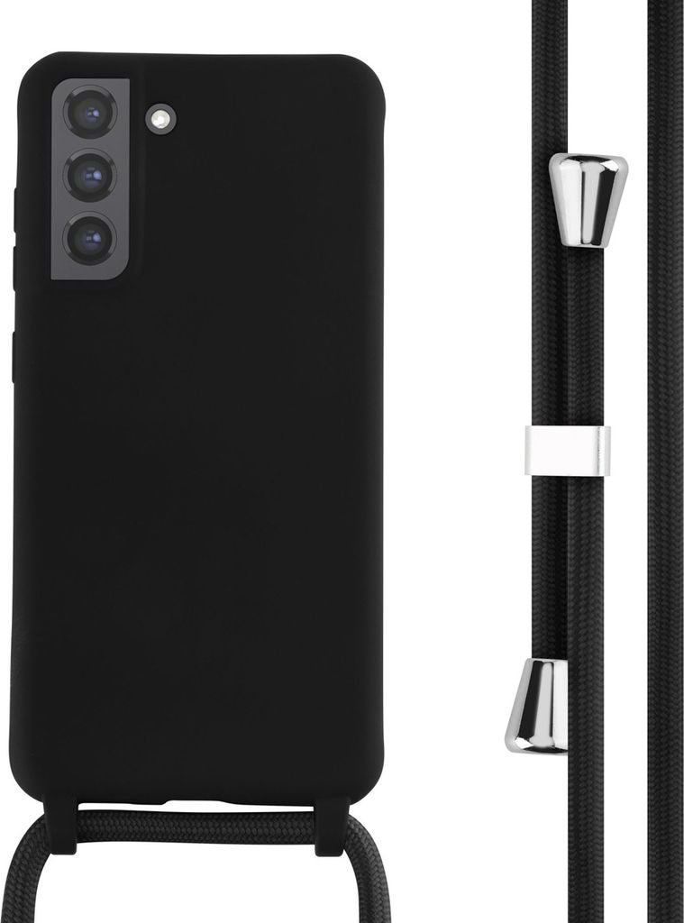 imoshion SilikonHülle mit Band Samsung Galaxy S21 FE - Schwarz