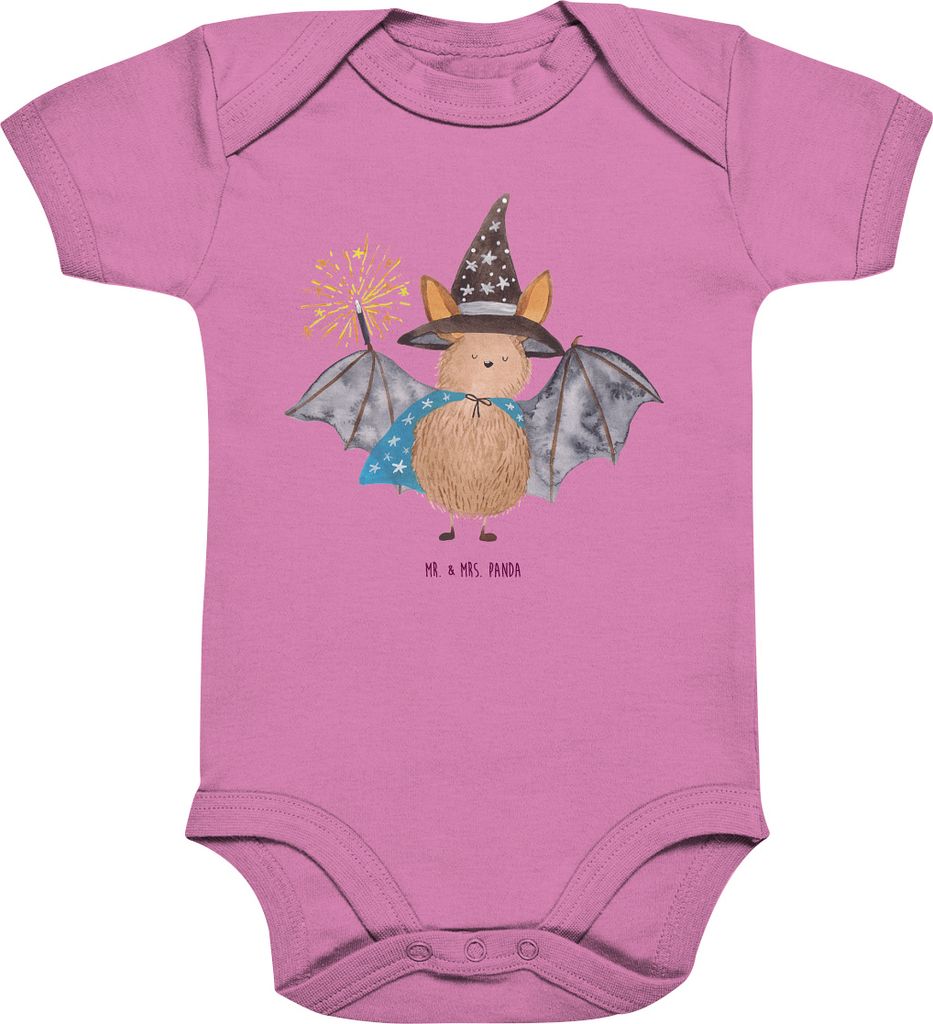 Mr. & Mrs. Panda babykleidung body Fledermaus Zauberer 1. - 3. Monat - Bubble Gum Pink - Geschenk, Fledermäuse, Reinsteigern, Lustige Sprüche, St...
