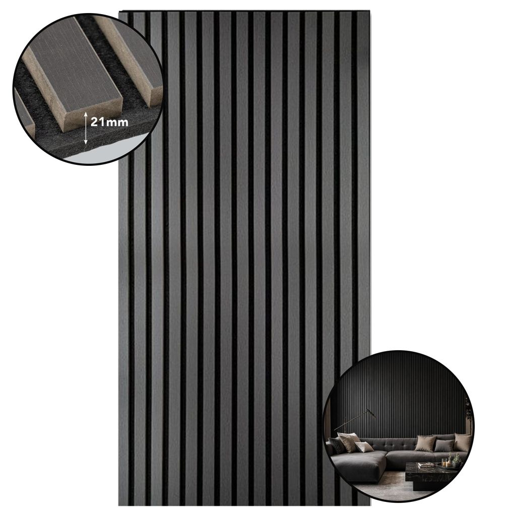 LP Projekt Holzwandpaneel 120x60cm | Modernes 3D Produktbild 