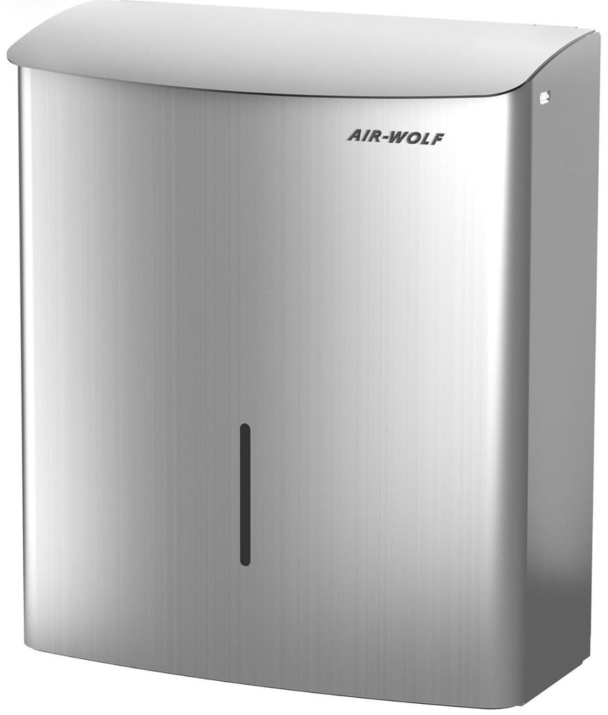 AIR-Wolf 10 L Abfalleimer 10l Alpha Edelstahl gebürstet