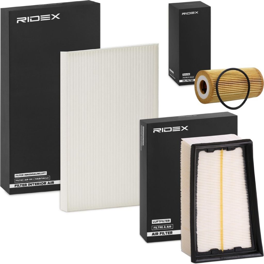 RIDEX Filterset Inspektionspaket Filtersatz für NISSAN Produktbild 
