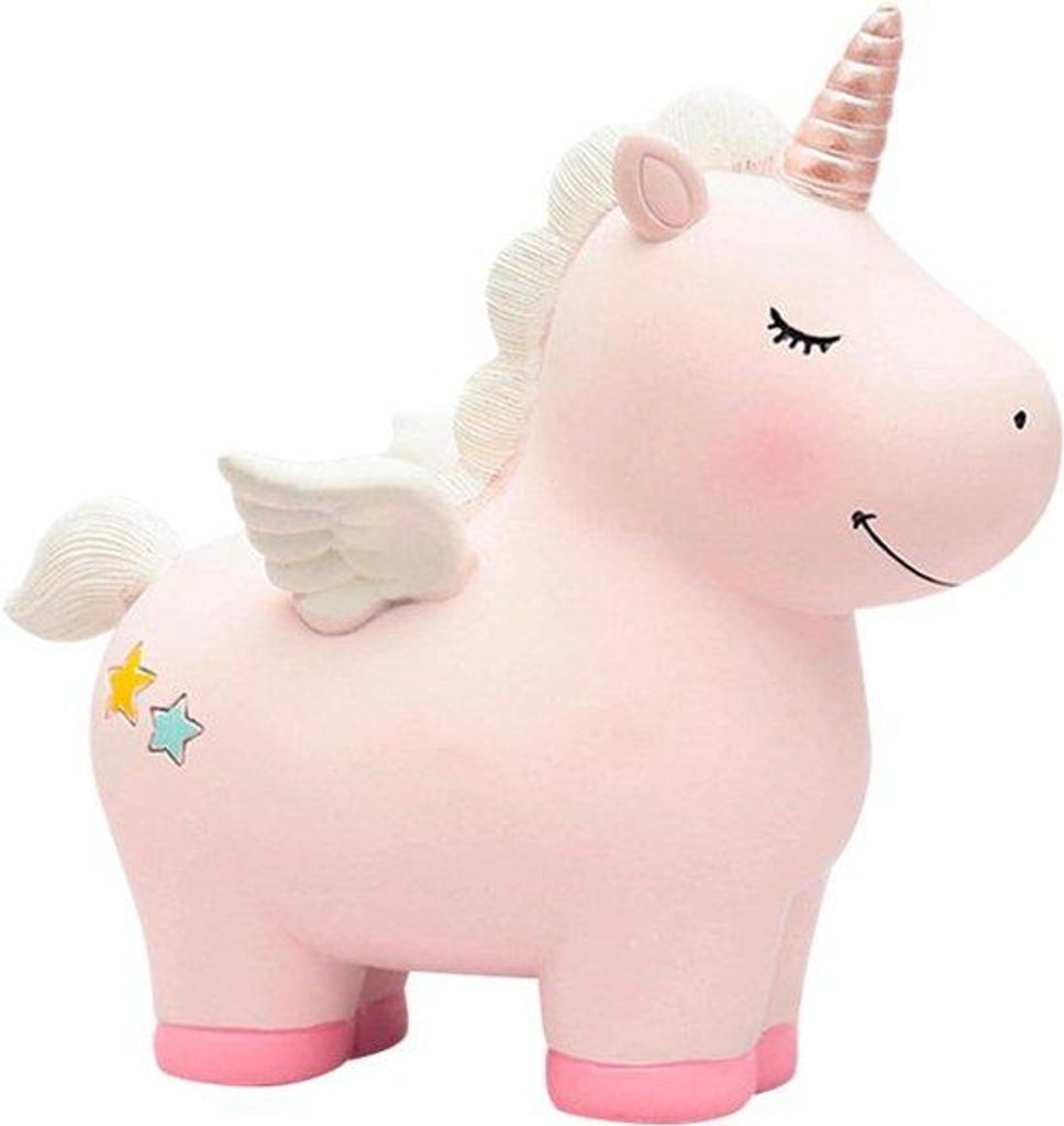 Sicherer Resin Geldbehälter in Form eines Einhörners für Kinder - Ideal für Geburtstag und Weihnachten als Geschenk für Mädchen