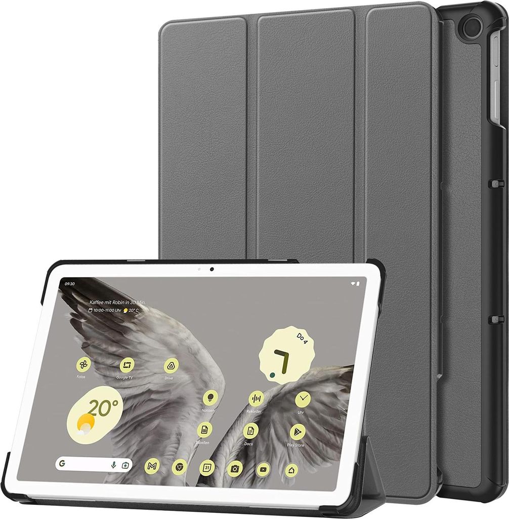 Smart Cover für das Google Pixel Tablet 11.0 Tablet Schutzhülle Tasche Hülle Stand Case aufstellbar in Grau