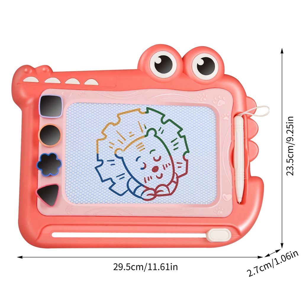 Tesoyzii Magnetische Zaubertafel Für Kinder – Mit 4 Farben, 2 Stempeln & Abnehmbaren Füßen Als Malbrett