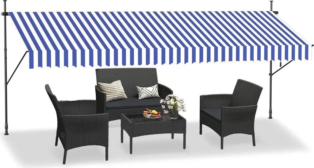 Offerta Tenda a Morsetto 4m | Parasole Estensibile Balcone Senza Fori