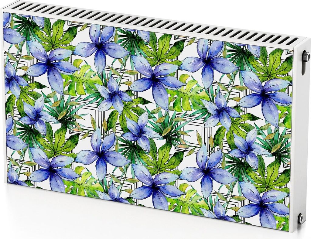 Blumen – Magnetische Heizkörperabdeckung – 100x60 cm – Magnet Heizkörperabdeckung – 3D Würfel – Heizkörperverkleidung – Magnetische...