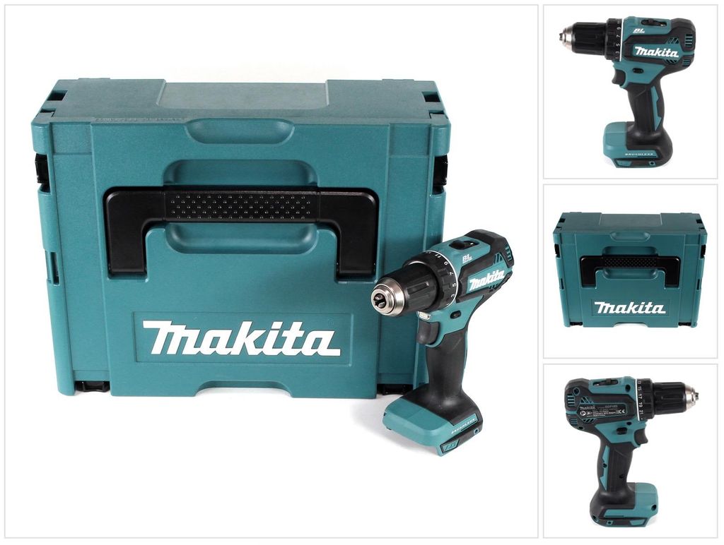 Makita DDF485ZJ, Wiertarka pistoletowa, Zamek centralny, Zdjęcie produktu 