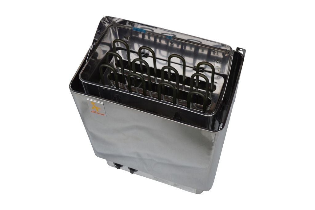 Saunaofen Edelstahl 4,5 kW mit integrierter Steuerung Produktbild 