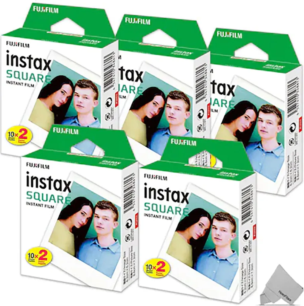 Fujifilm Instax Square 100 Scatti | Pellicola per Viaggiatori e Avventura