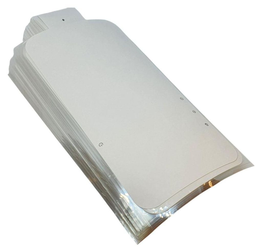 Factory Seal für iPhone 17 White Paper Card Displayschutz, 100 Stück