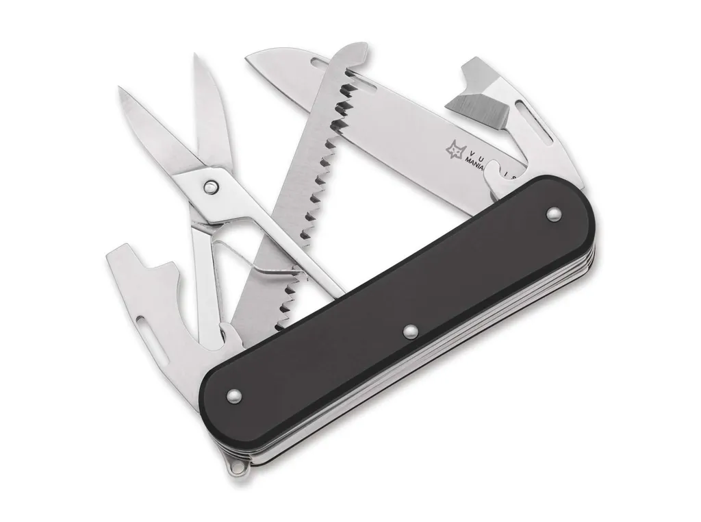 Couteau suisse Fox Vulpis 130-SF5 BK noir avec 5 outils polyvalents