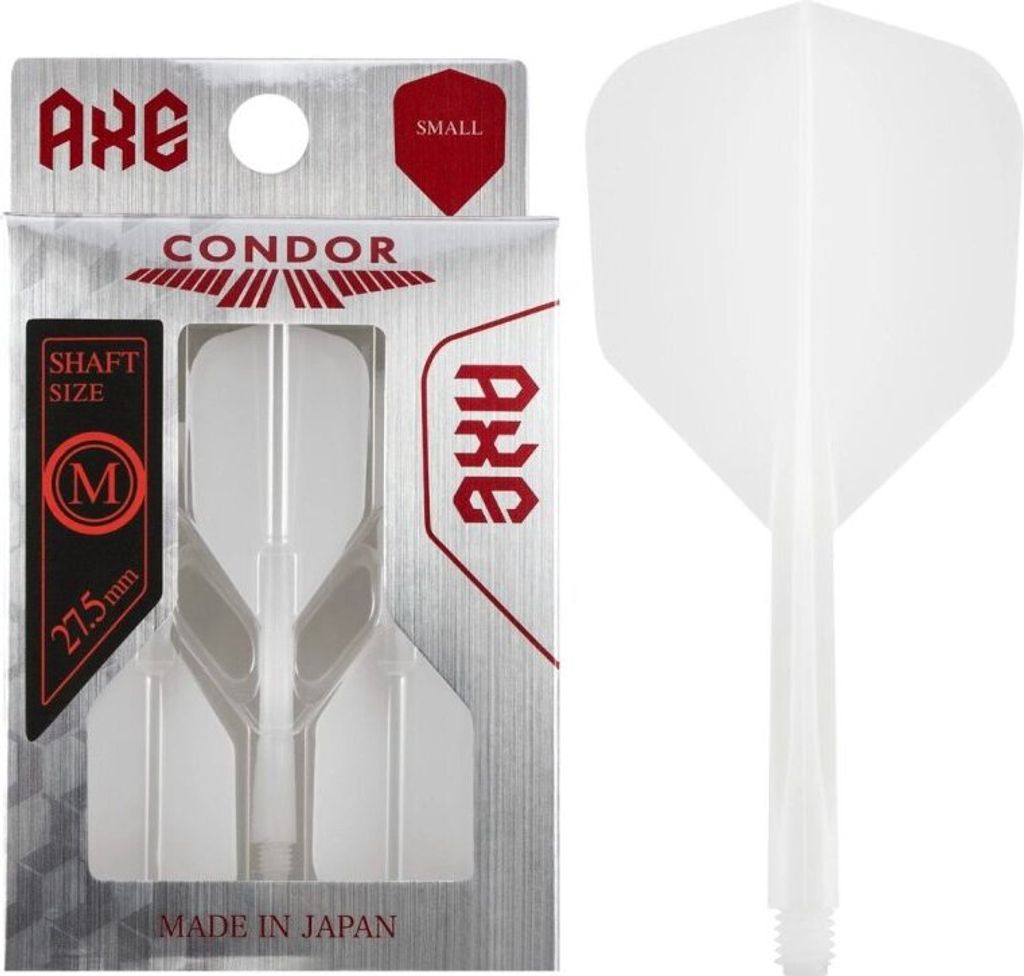 Condor Axe Small Dart Flights - White Medium 27,5mm