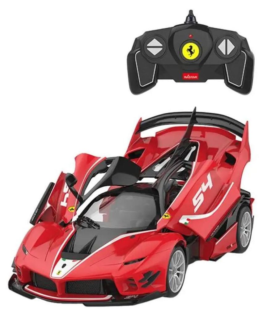 RASTAR Ferrari 1:18 FXXK ferngesteuertes RC-Auto zum Selbstaufbau (rot)