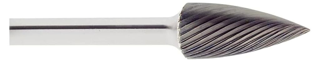 Fräser HFG Spitzbogenform für Edelstahl/Stahl 12x30 mm mit 6 mm Schaft