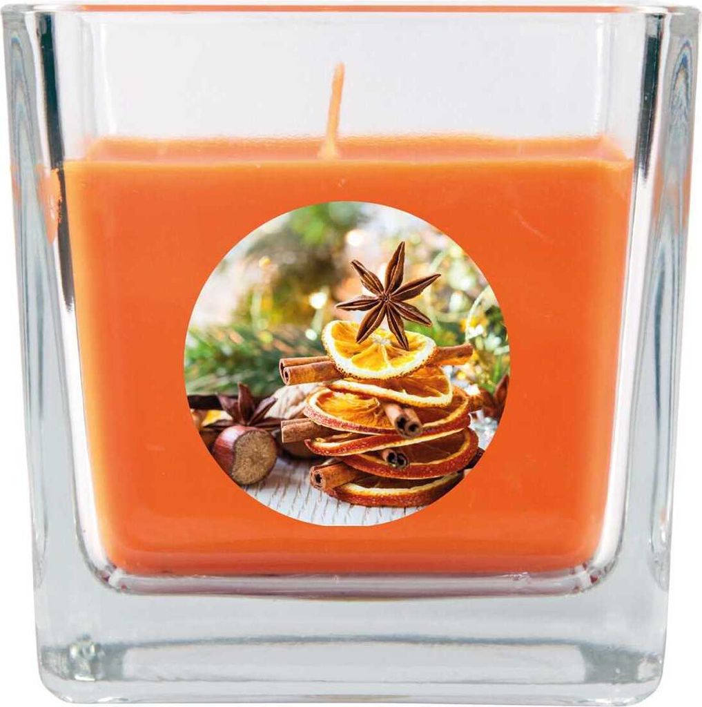 HS Candle "Vianočná" vonná sviečka v nádobe na cukrovinky - Obrázok produktu 