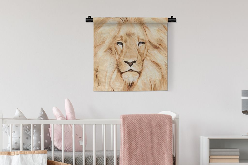 MuchoWow® Wandteppich Wandbehang Illustration - Farbe - Produktbild 